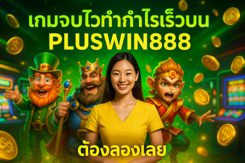 เกมจบไวทำกำไรเร็วบน PLUSWIN888 ต้องลองเลย